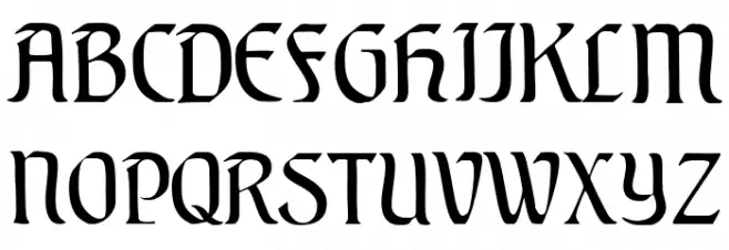 AugsburgerSchriftCAT 字体 大写