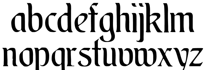 AugsburgerSchriftCAT Font LOWERCASE