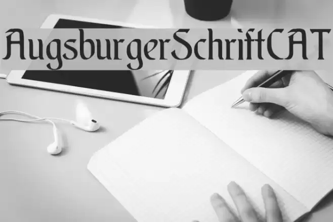 AugsburgerSchriftCAT Font examples