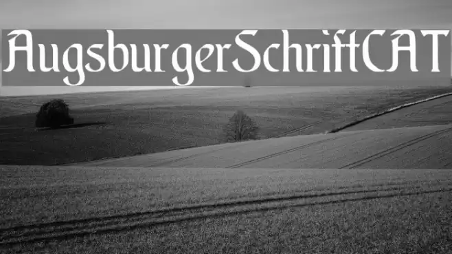 AugsburgerSchriftCAT Font examples