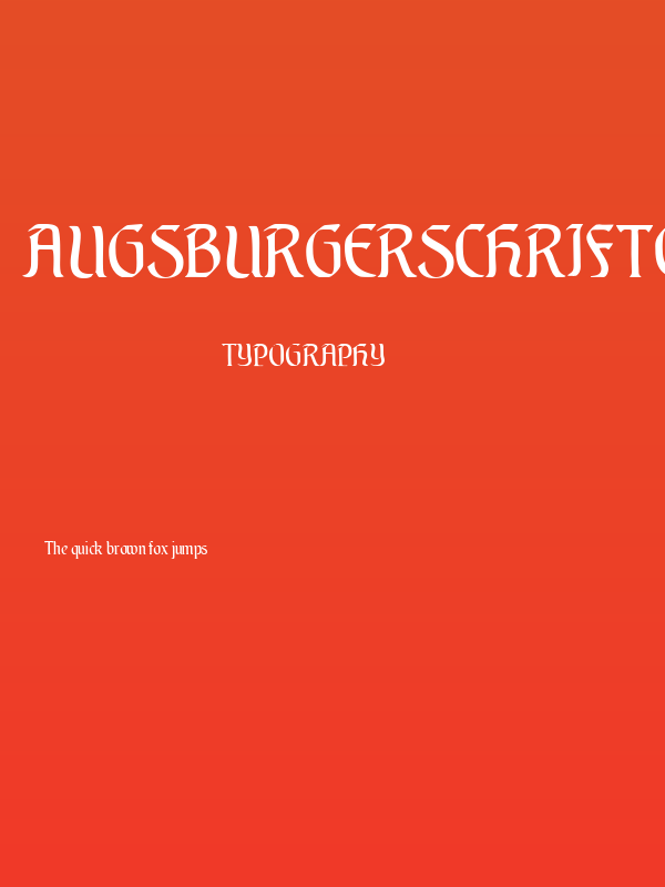 AugsburgerSchriftCAT Poster