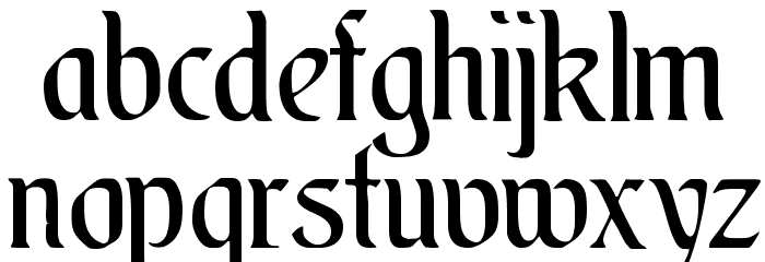 AugsburgerSchriftCAT Font LOWERCASE