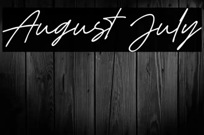 August July Caratteri examples