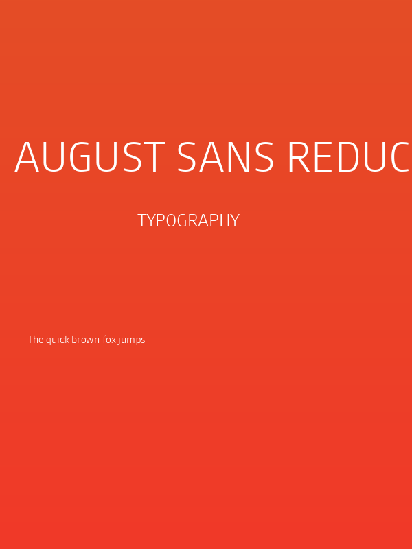 August Sans Reduced 45 Light Poster