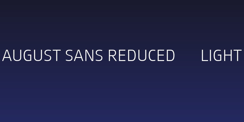 August Sans Reduced 45 Light Social Header