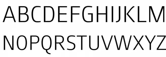 August Sans Reduced 45 Light 字体 大写