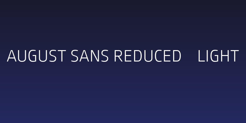 August Sans Reduced 45 Light Social Header