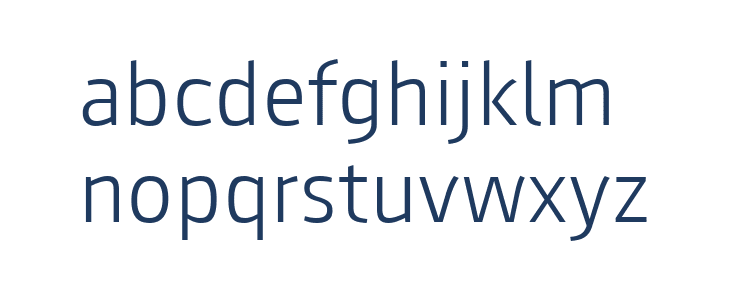 August Sans Reduced 45 Light Lowercase