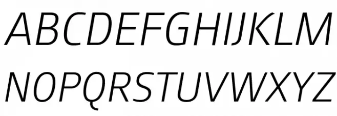 August Sans Reduced 46 Light Italic Fonte MAIÚSCULAS