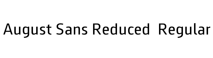 August Sans Reduced 55 Regular  フリーフォントのダウンロード