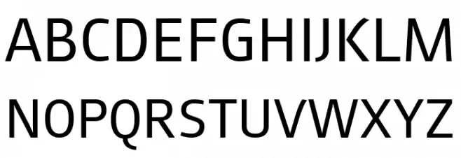 August Sans Reduced 55 Regular Schriftart Groß