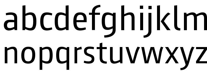 August Sans Reduced 55 Regular Font LOWERCASE