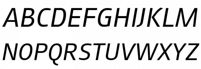 August Sans Reduced 56 Italic خط أحرف كبيرة