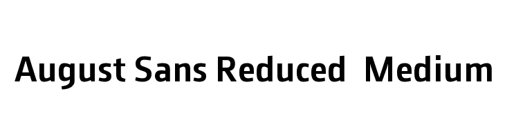 August Sans Reduced 65 Medium  नि: शुल्क फ़ॉन्ट्स डाउनलोड