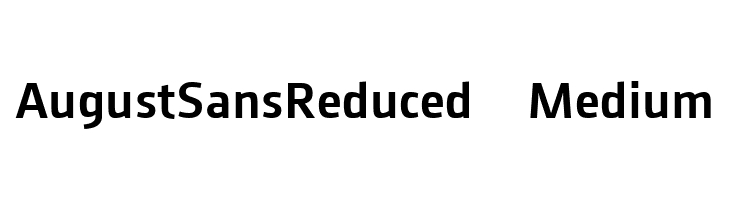 August Sans Reduced 65 Medium  フリーフォントのダウンロード