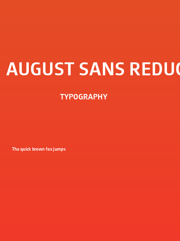 August Sans Reduced 65 Medium Poster
