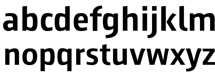 August Sans Reduced 65 Medium Font LOWERCASE