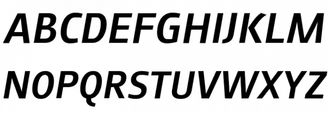 August Sans Reduced 66 Medium Italic Font OTHER CHARS