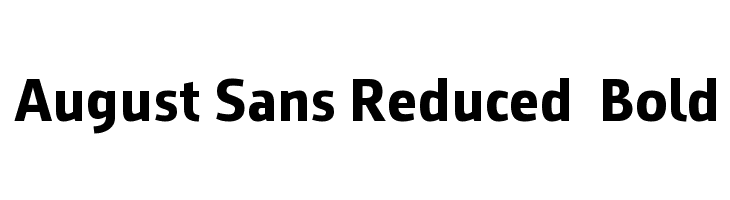 August Sans Reduced 75 Bold  नि: शुल्क फ़ॉन्ट्स डाउनलोड
