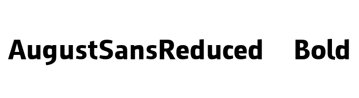 August Sans Reduced 75 Bold  フリーフォントのダウンロード
