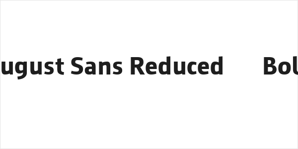 August Sans Reduced 75 Bold Logo