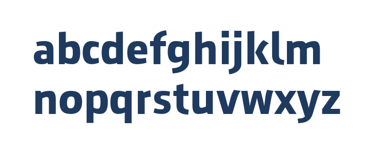 August Sans Reduced 75 Bold Lowercase