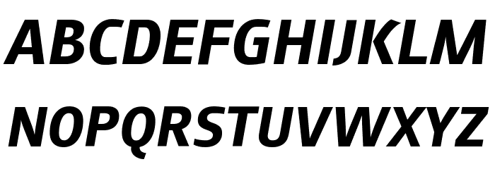 August Sans Reduced 76 Bold Italic Font OTHER CHARS