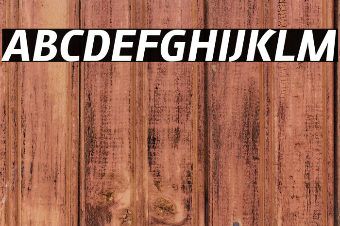 August Sans Reduced 76 Bold Italic Example 1