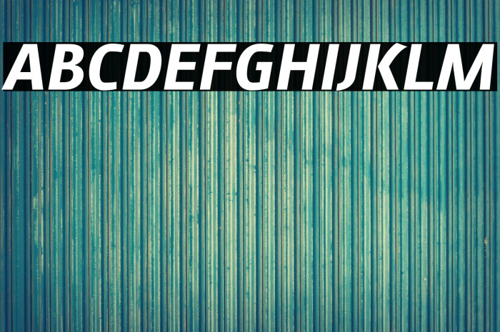 August Sans Reduced 76 Bold Italic Example 3