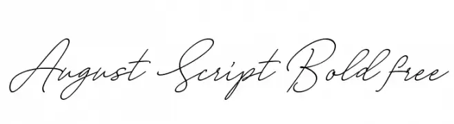 August Script Bold free  les polices de caractères gratuit tlcharger