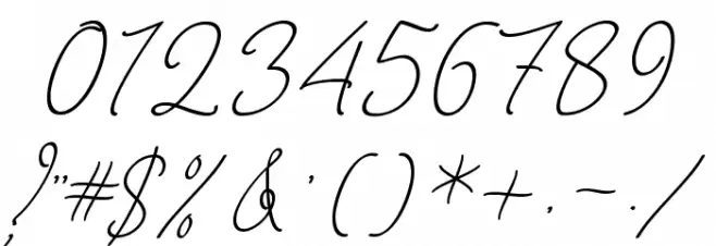 August Script Bold free Font OTHER CHARS