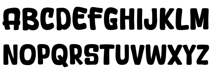 August Shining Font UPPERCASE