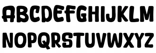 August Shining Font UPPERCASE