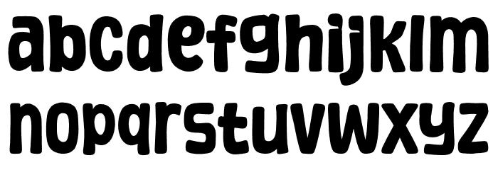 August Shining Font LOWERCASE