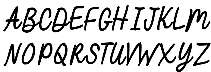 August Vibes Font UPPERCASE
