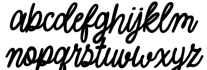 August Vibes Font LOWERCASE