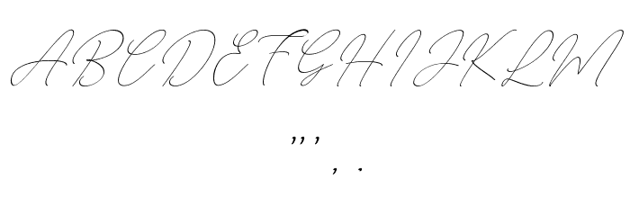 August free Font OTHER CHARS