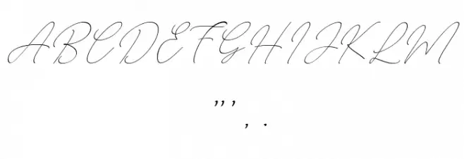 August free Font OTHER CHARS