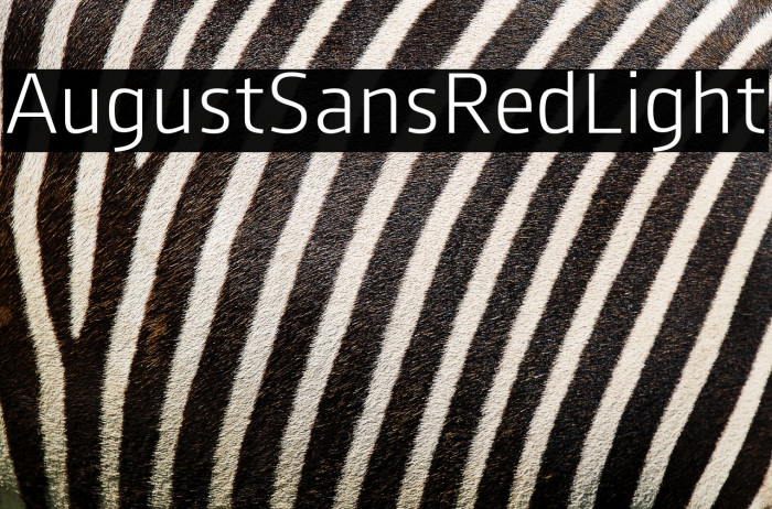 AugustSansRed-45Light Example 3