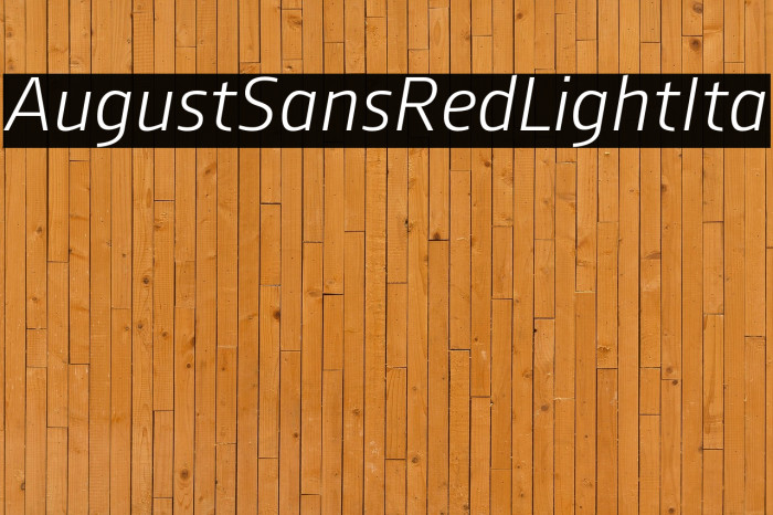 AugustSansRed-46LightIta Example 2