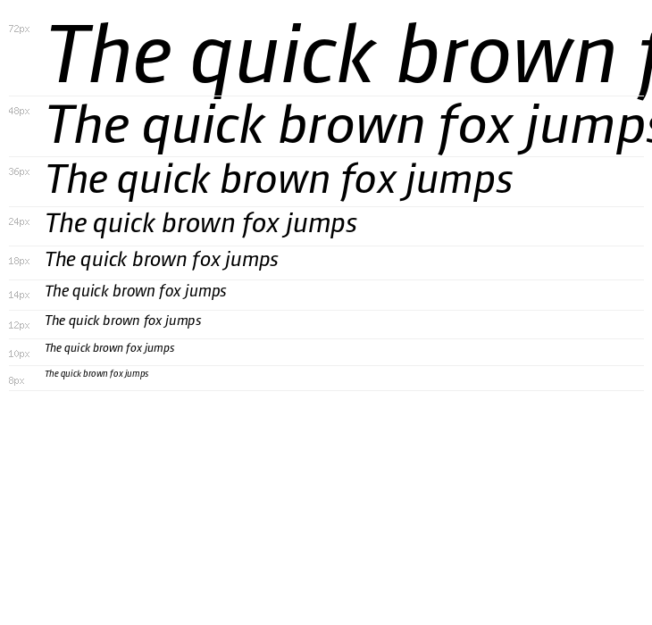 AugustSansRed-56Italic Waterfall