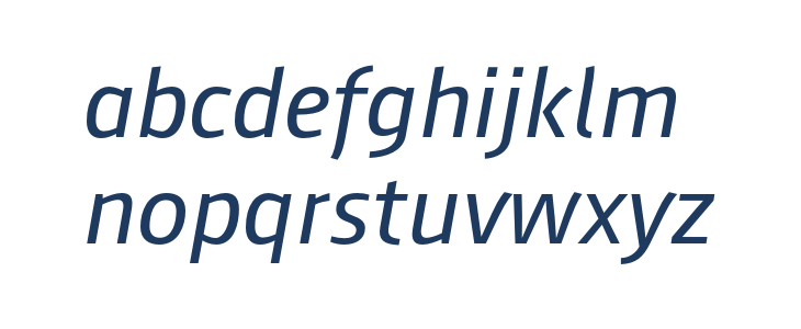 AugustSansRed-56Italic Lowercase