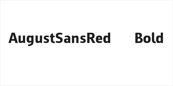 AugustSansRed-75Bold Logo