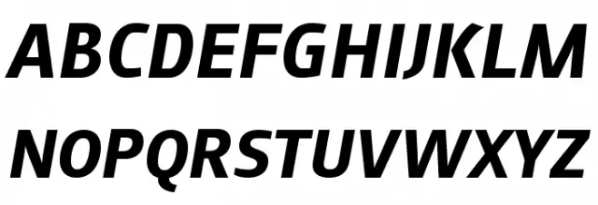 AugustSansReduced-BoldItalic Schriftart Groß