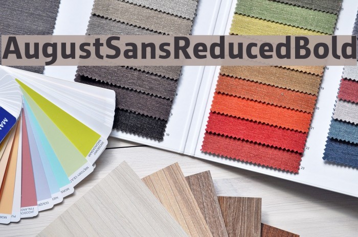 AugustSansReduced-Bold Font examples
