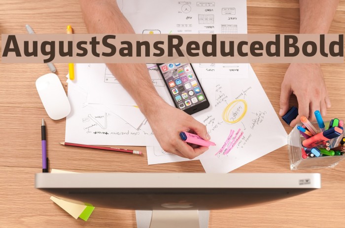 AugustSansReduced-Bold Font examples