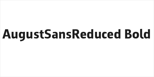 AugustSansReduced-Bold Logo