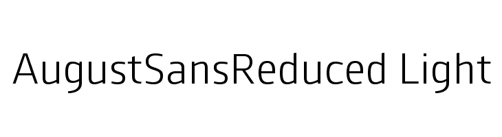 AugustSansReduced-Light  لخطوط تنزيل