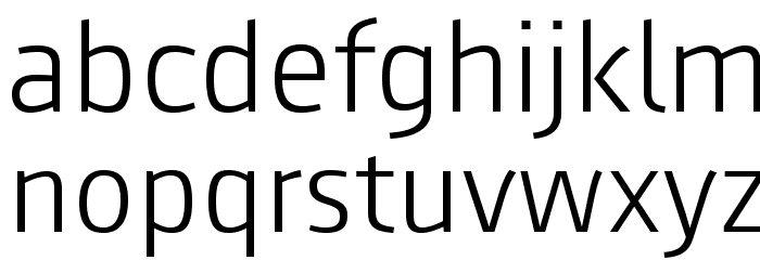 AugustSansReduced-Light Font LOWERCASE