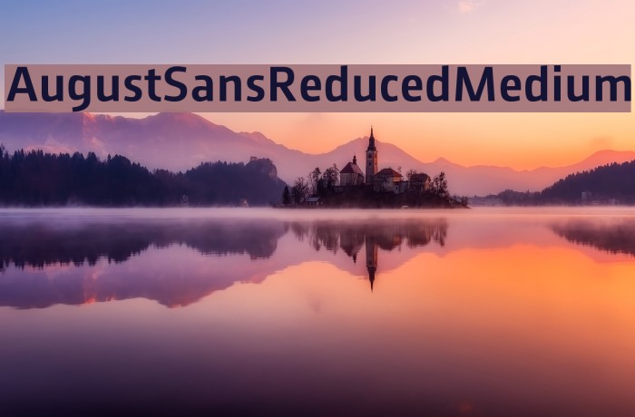 AugustSansReduced-Medium Font examples